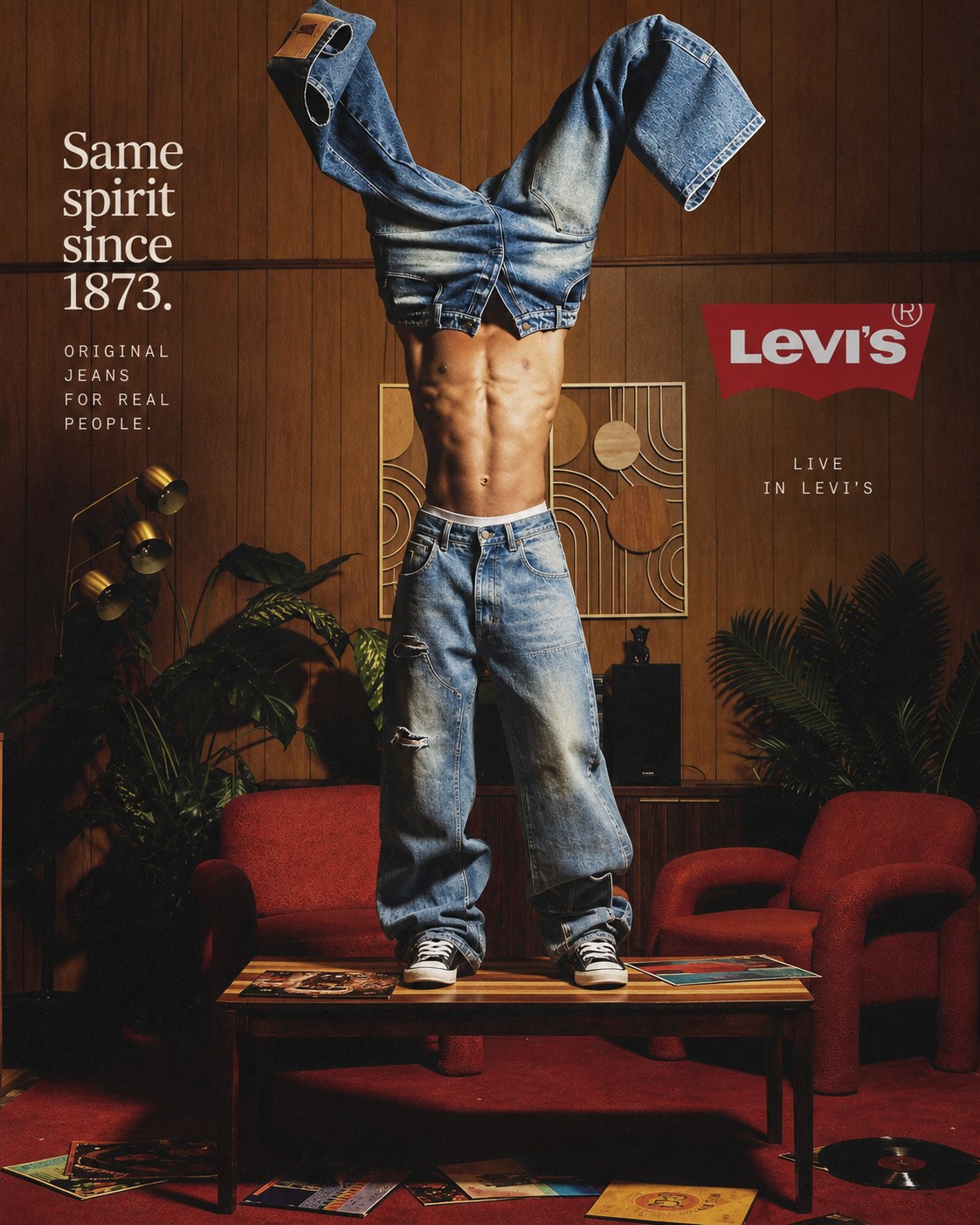 Levi's — Same spirit since 1873 — campagna AI